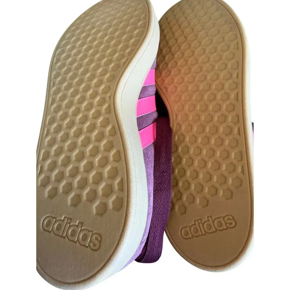 NWT Adidas Grand Court Base Shoes Shadow Red / Lucid Pink 10 - Picture 8 of 9